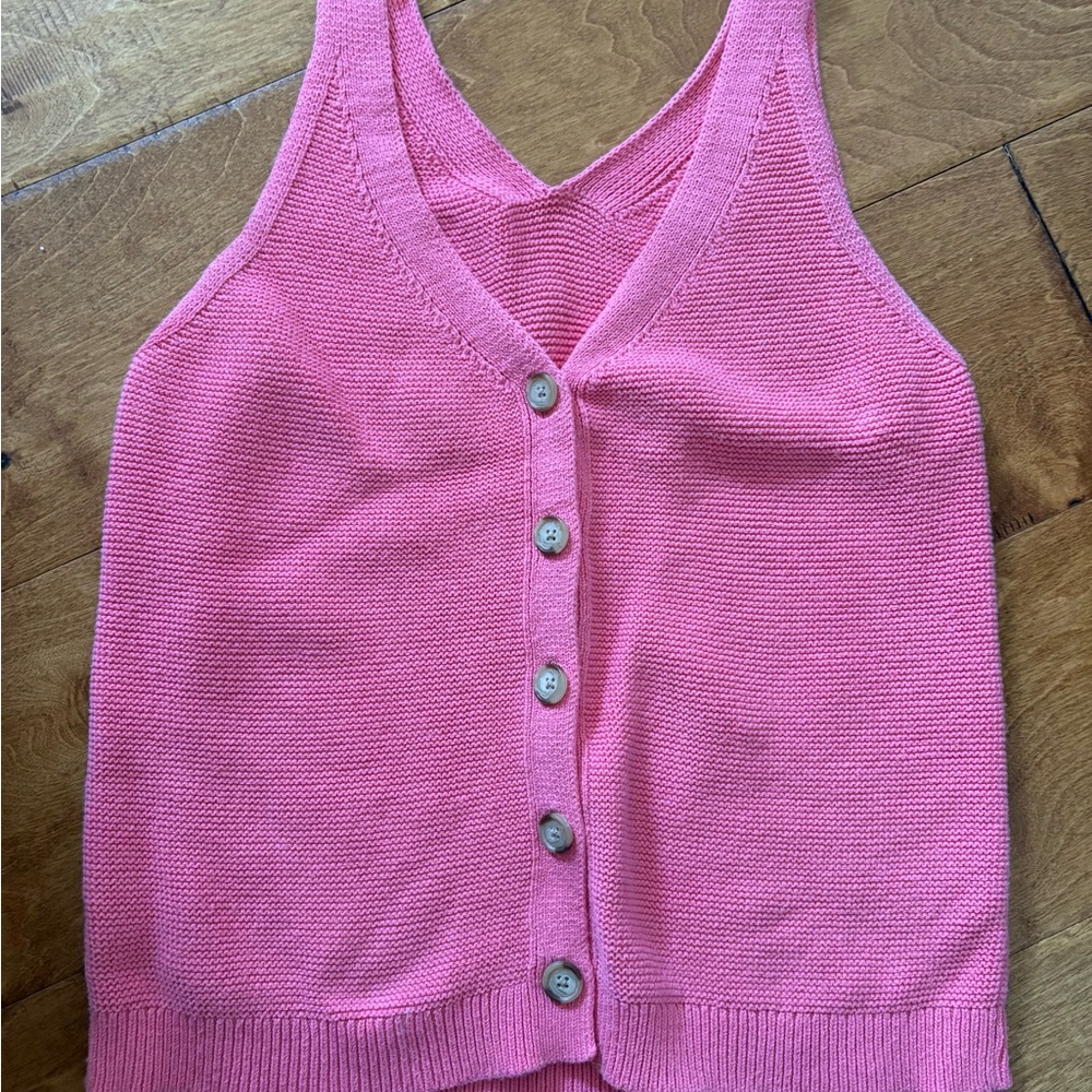 LOFT Pink Knit Tank